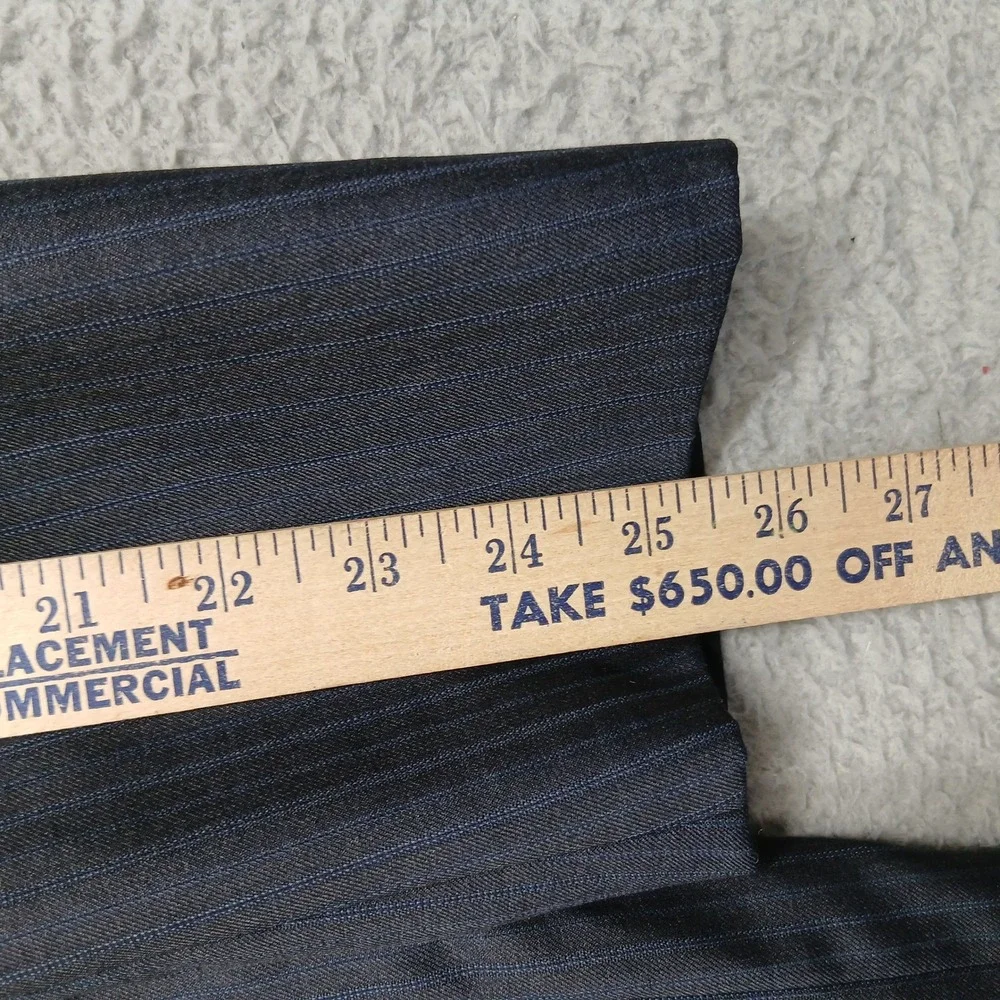 Joseph Bach Sartoriale Abito Verona Gray Pinstripe Wool Blazer 52R‎ Italy